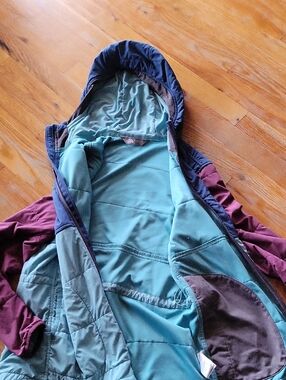 The North Face Teal and Plum Reversible Jacket
